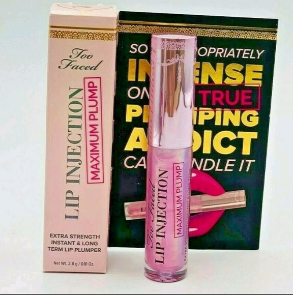 Too Faced Other - NIB TOO FACED LIP INJECTION MAXIMUM PLUMP EXTRA STRENGTH LIP PLUMPER .10 OZ